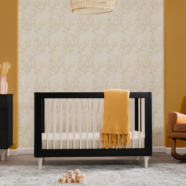 babyletto Lolly 3-in-1 Convertible Crib with Toddler Bed Conversion Kit.