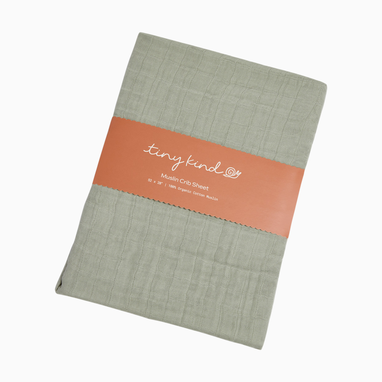 Tiny Kind Muslin Organic Crib Sheet - Desert Sage.