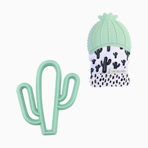 Itzy Ritzy Silicone Teether & Mitt Bundle - Cactus.