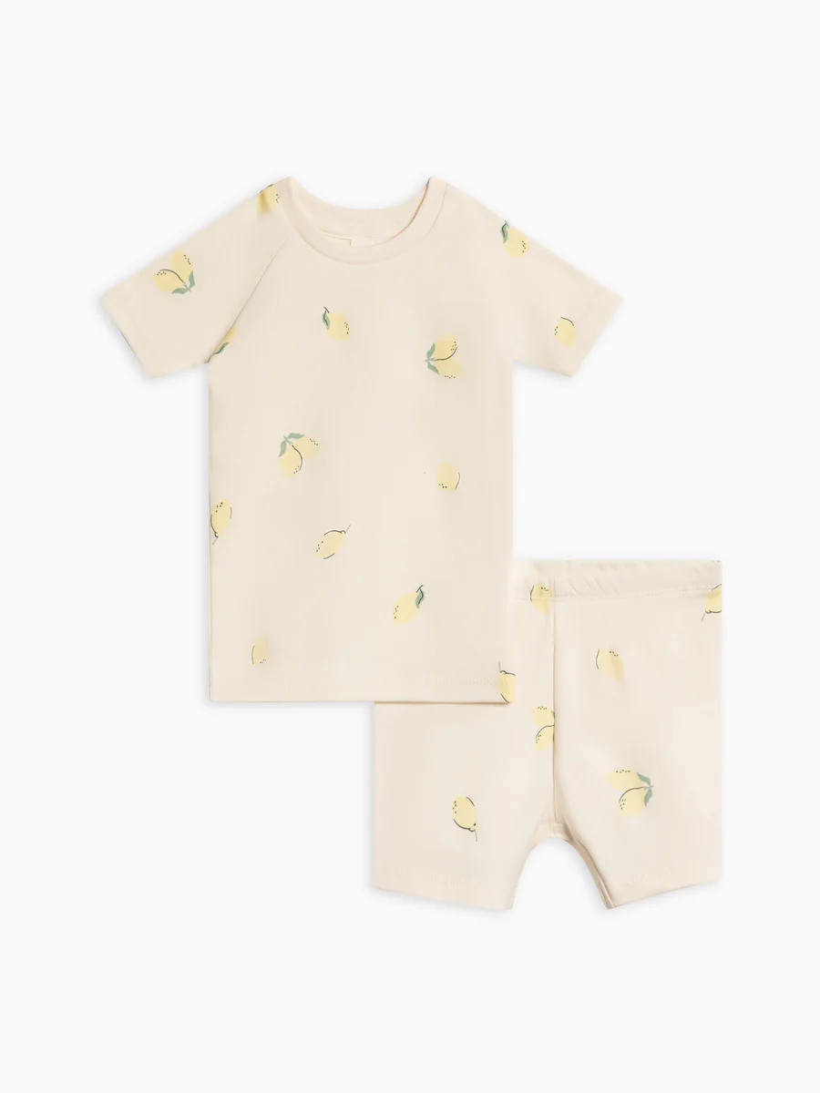 Colored Organics 2-Piece Short Sleeve Jammie Set.