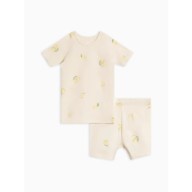 Colored Organics 2-Piece Short Sleeve Jammie Set.