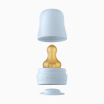 BIBS Bottle Kit - Part of Set. Mix and Match with BIBS Glass Bottles in Different Sizes, Bottle Kit Color - Part of Set, Baby Blue