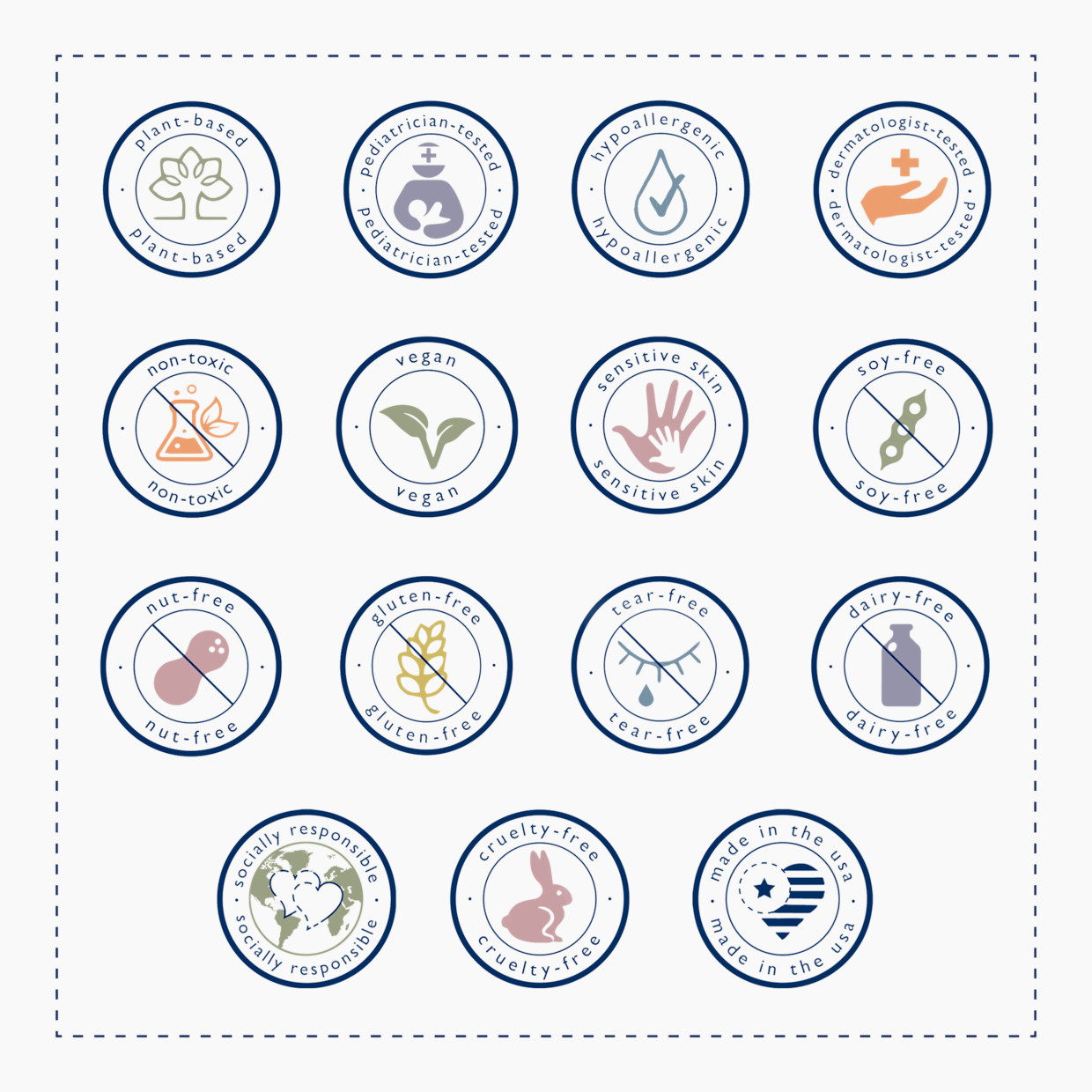 Noodle & Boo Delicate Baby Powder - Creme Douce, 4 Oz.