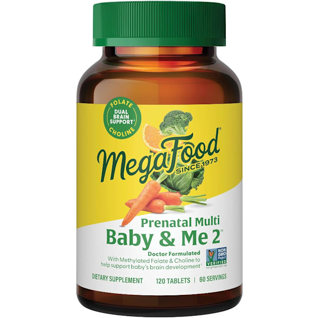 MegaFood Baby & Me 2 Prenatal Multi - 60 servings