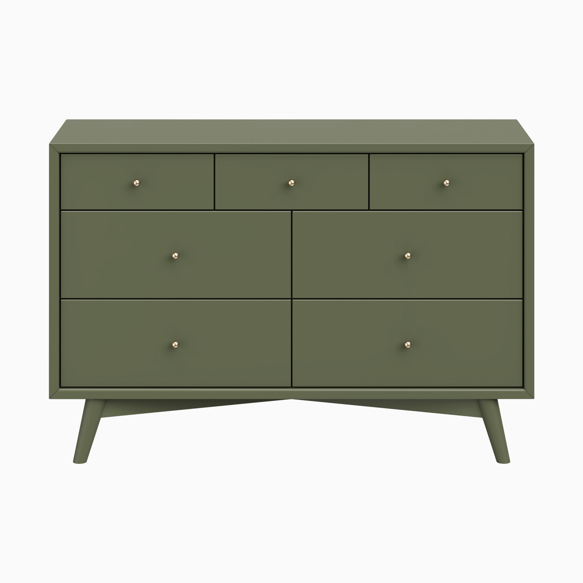 babyletto Palma 7-Drawer Assembled Double Dresser - Honey | Babylist Shop