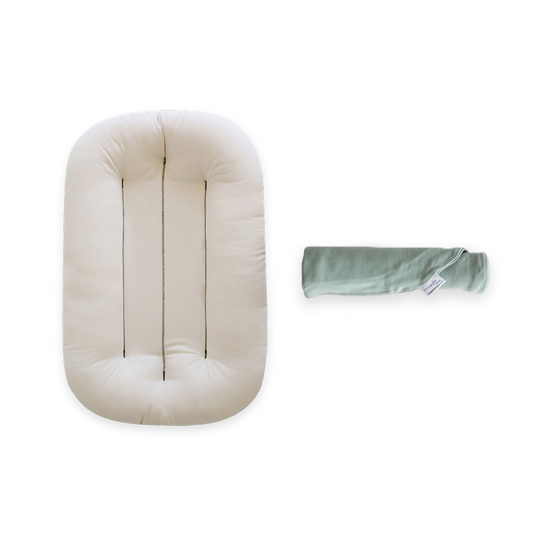 Snuggle Me Organic Infant Lounger + Cover Bundle Slate Babylist Shop