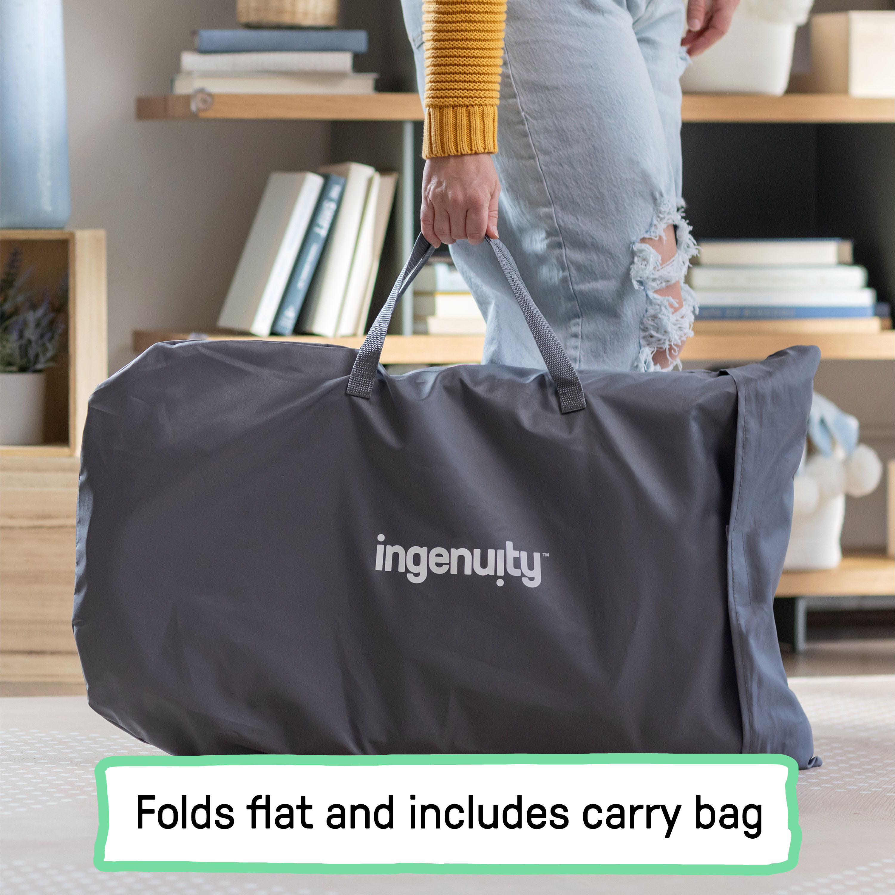 Ingenuity Happy Belly Baby Bouncer Seat and Rocker - Parker.