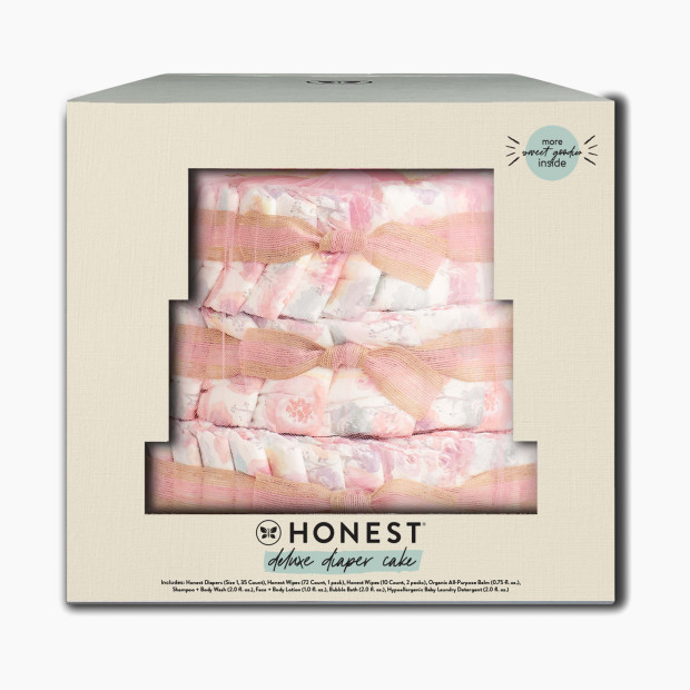 The Honest Company Deluxe Diaper Cake - Rose Blossom.