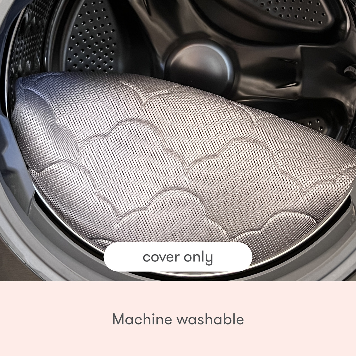 Newton Baby Extra Bassinet Mattress Cover - Grey.