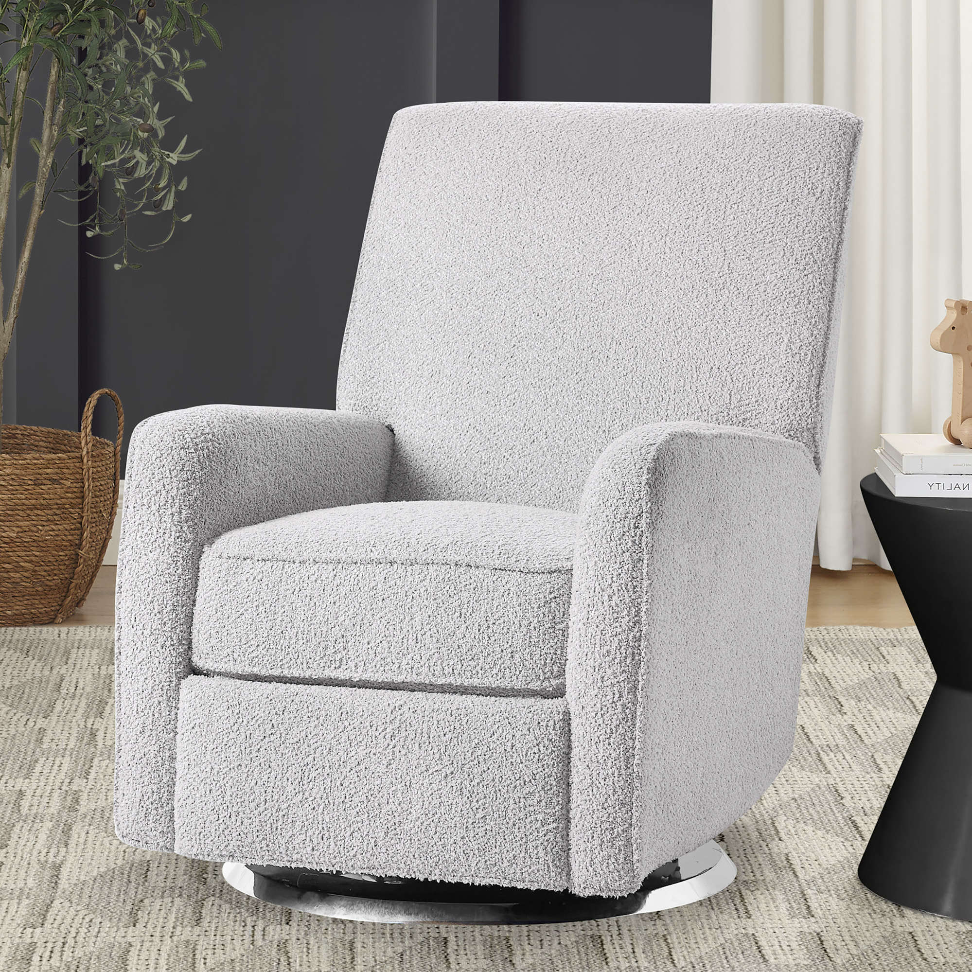 Delta Children Nest Nursery Swivel Recliner - Fog.