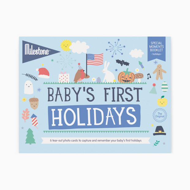 Milestone Baby's First Holidays Photo Card Booklet.