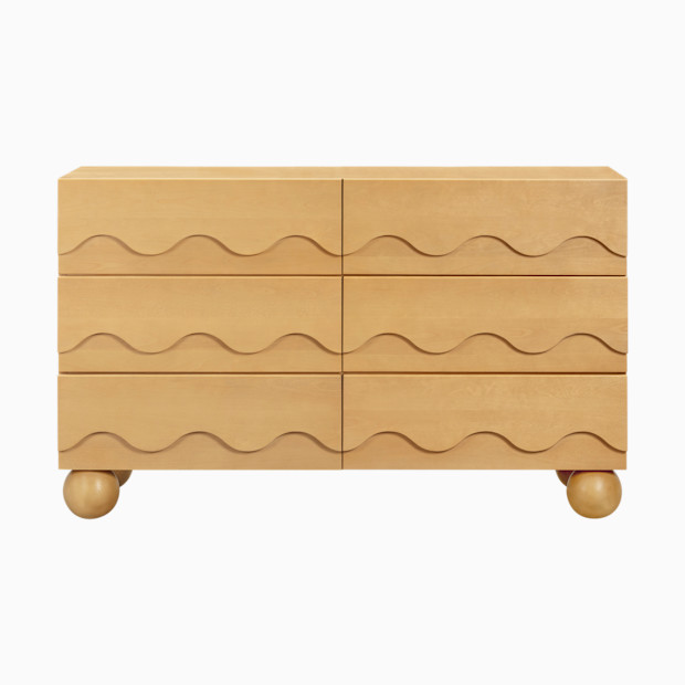 babyletto Lido Wave 6-Drawer Wide Assembled Dresser.