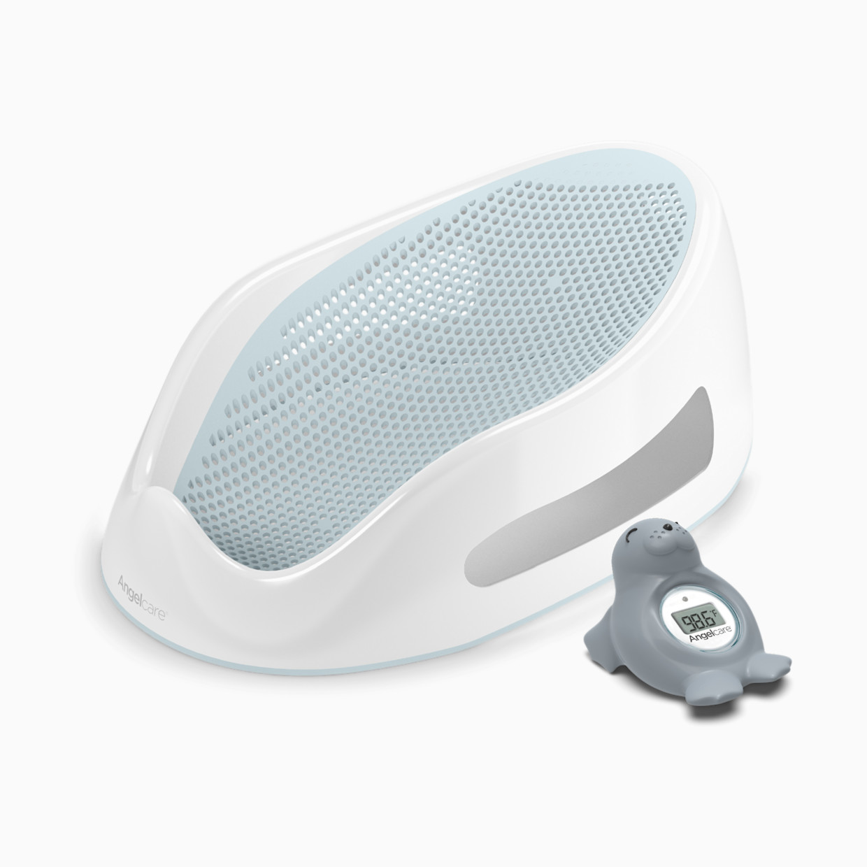 Angelcare Baby Bath Support & Thermometer Gift Bundle - Aqua.