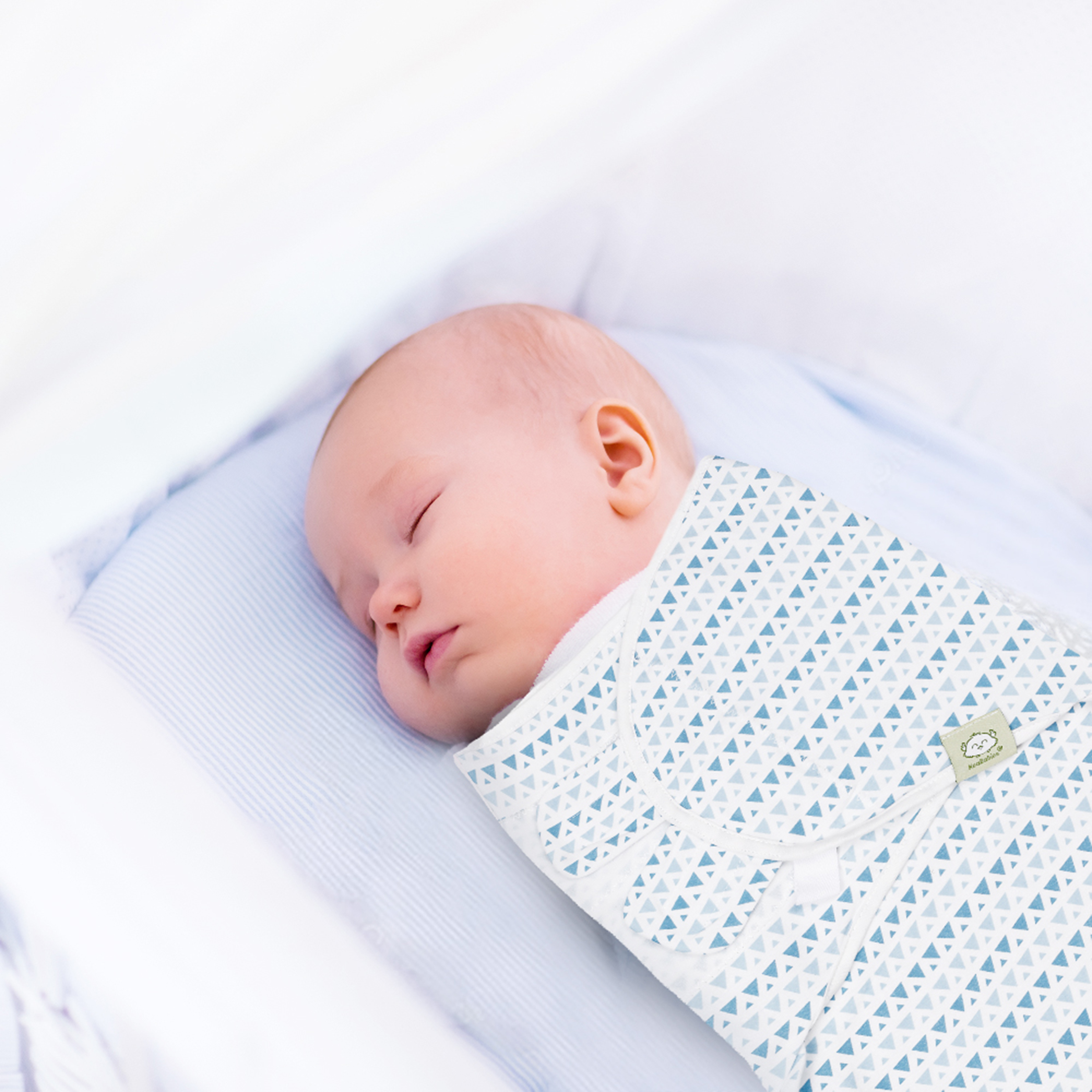 KeaBabies Soothe Swaddle Wraps (3 Pack) Storm, One Size, 3 Babylist