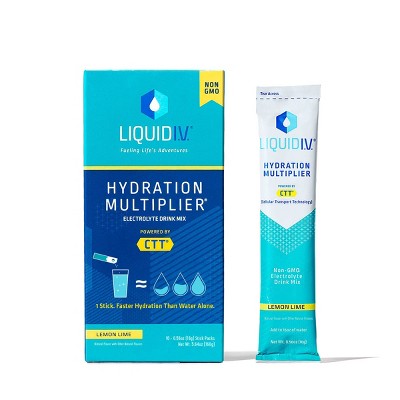 Liquid I.V.  Hydration Multiplier Vegan Powder Electrolyte Supplements - $15.99.