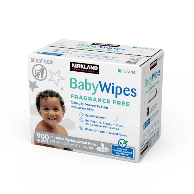 Kirkland Signature Baby Wipes 900-count.