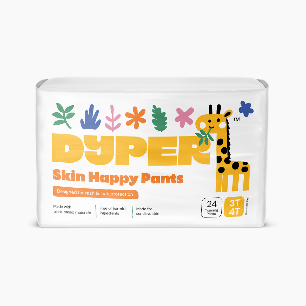DYPER Skin Happy Training Pants - Monthly Box - Size 3 T-4 T, 4.