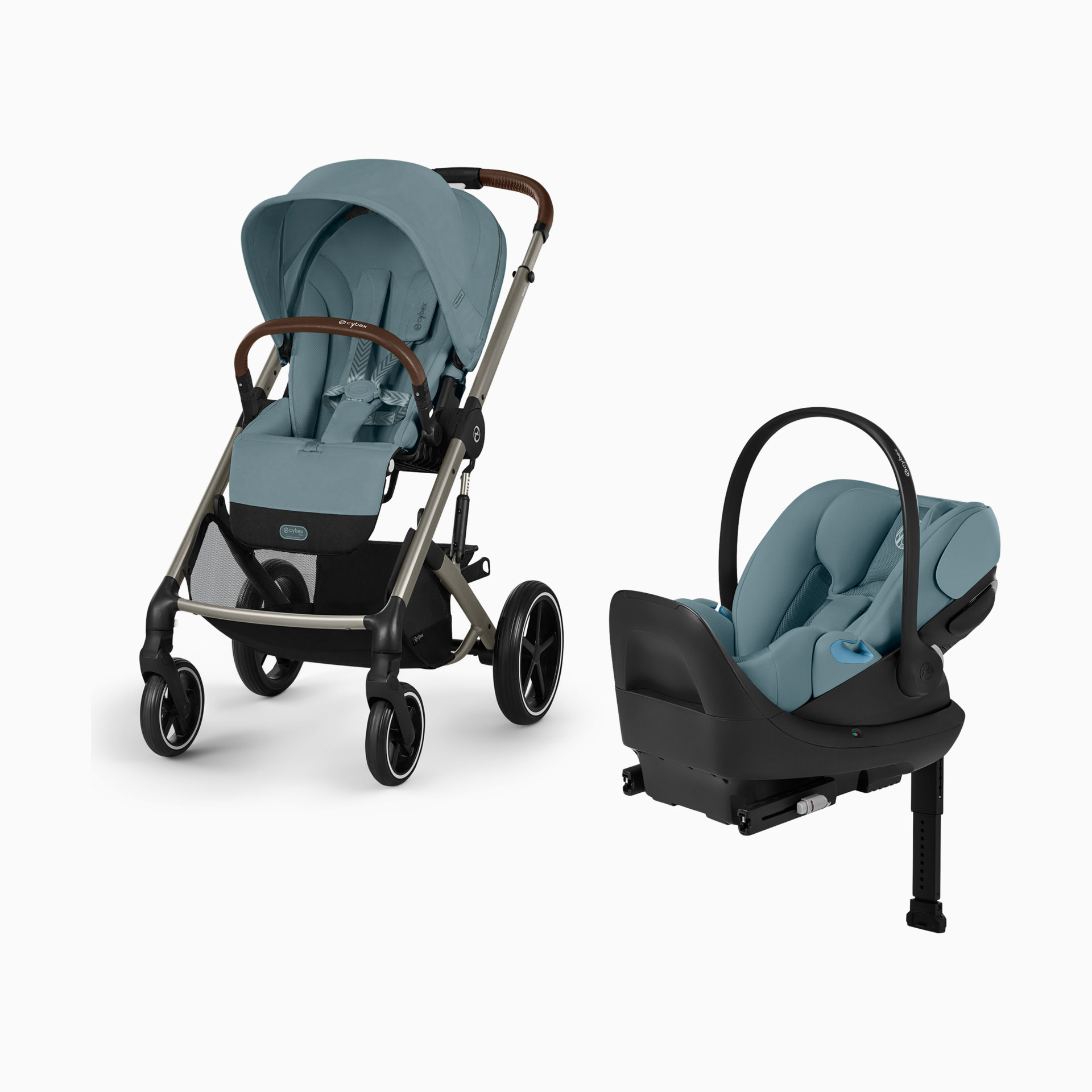 Cybex Balios S Lux + Cloud G Pro Travel System - Stone Grey | Babylist Shop