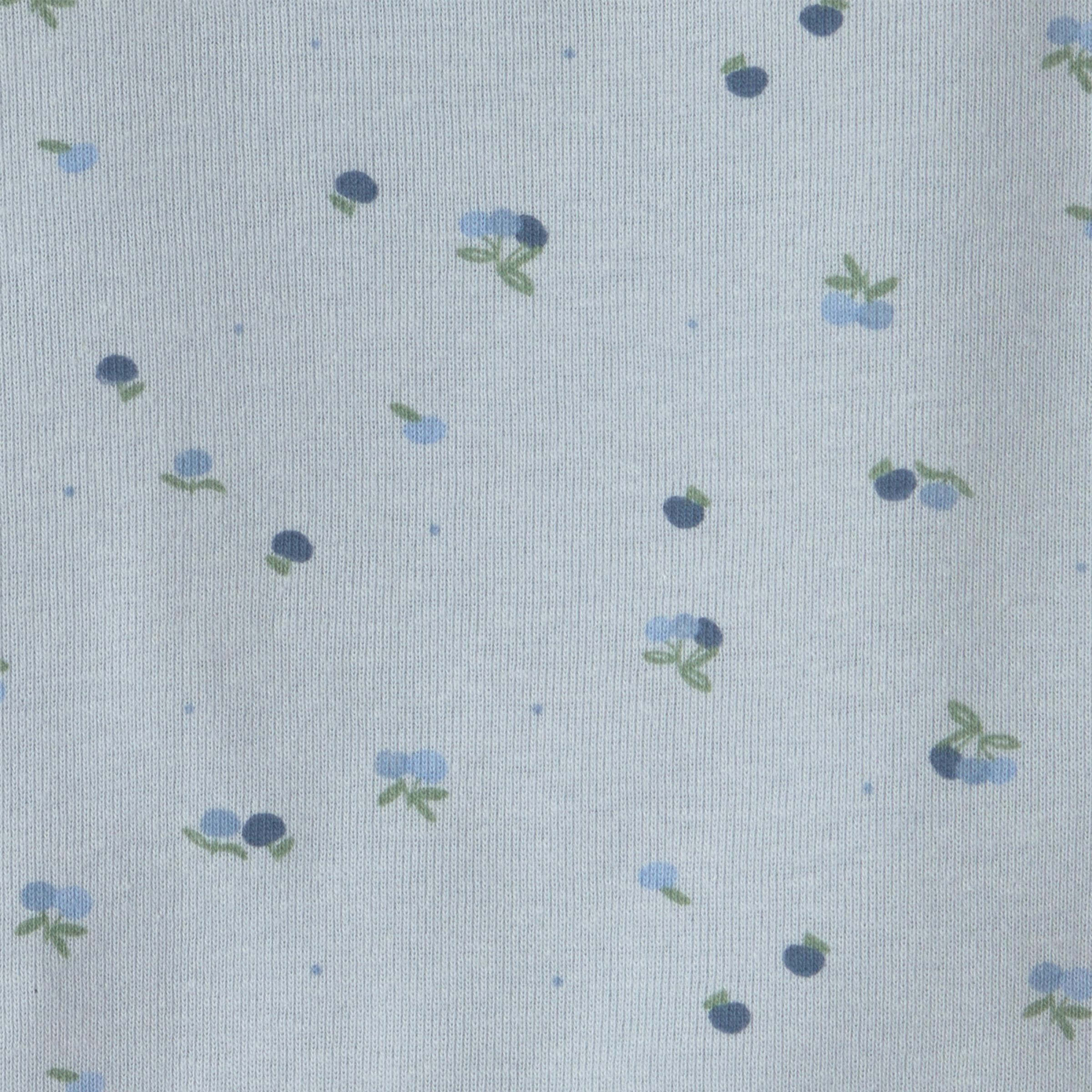 Carter's Long-Sleeve Bodysuits (4 Pack) - Blueberry Floral, 6M.