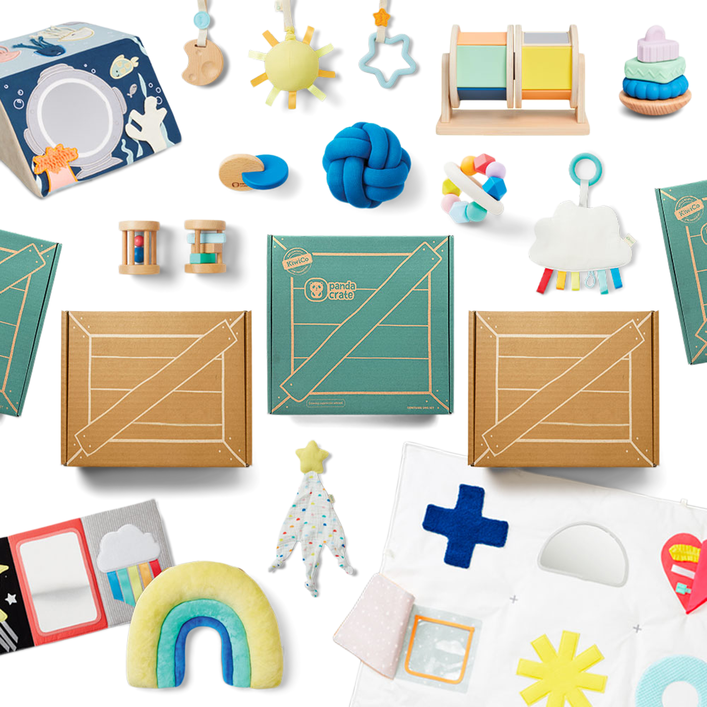 KiwiCo Panda Crate Plus (Newborn or 3 Month Bundle) - 1 Crate Subscription.