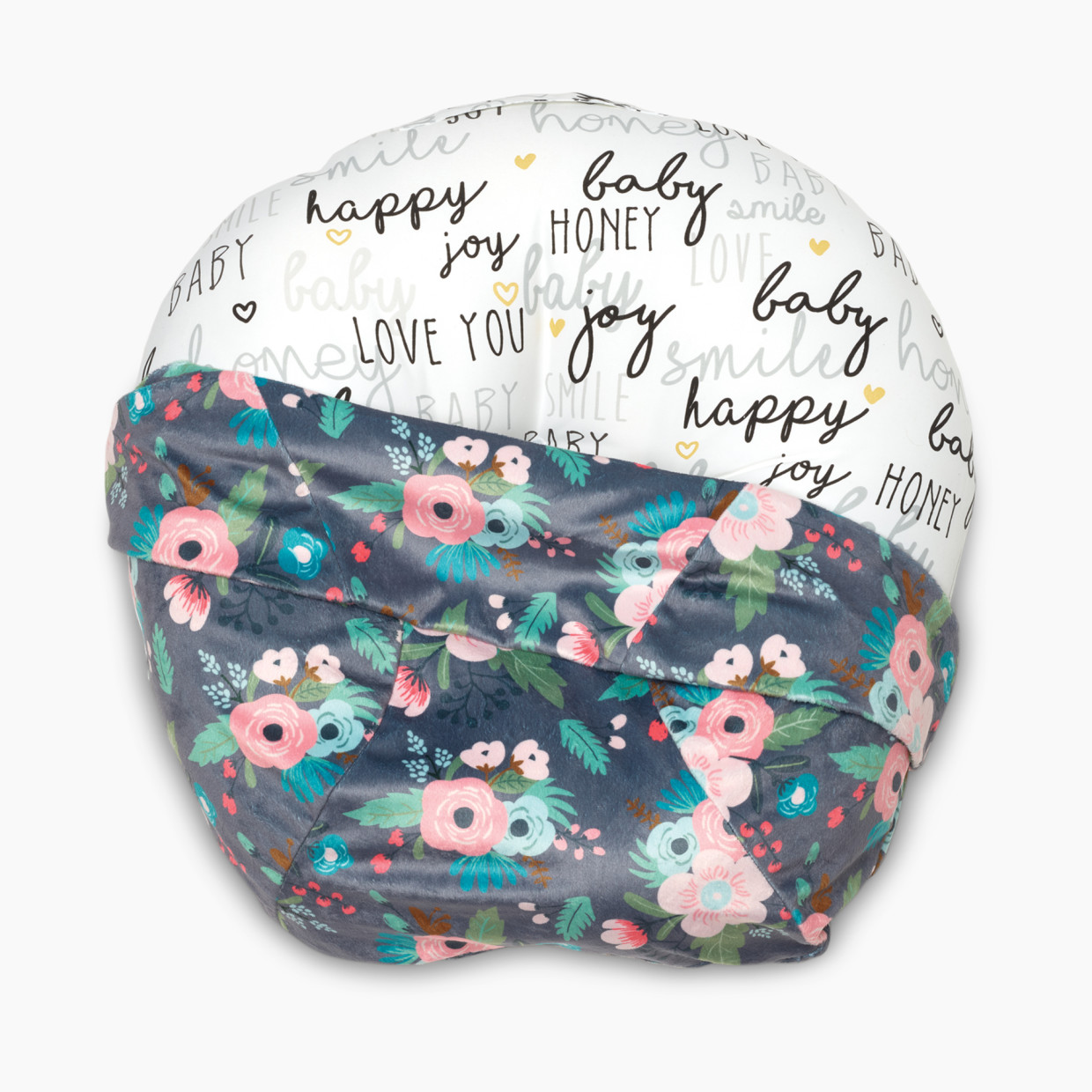 Boppy Newborn Lounger Boutique Cover - Grey Floral.