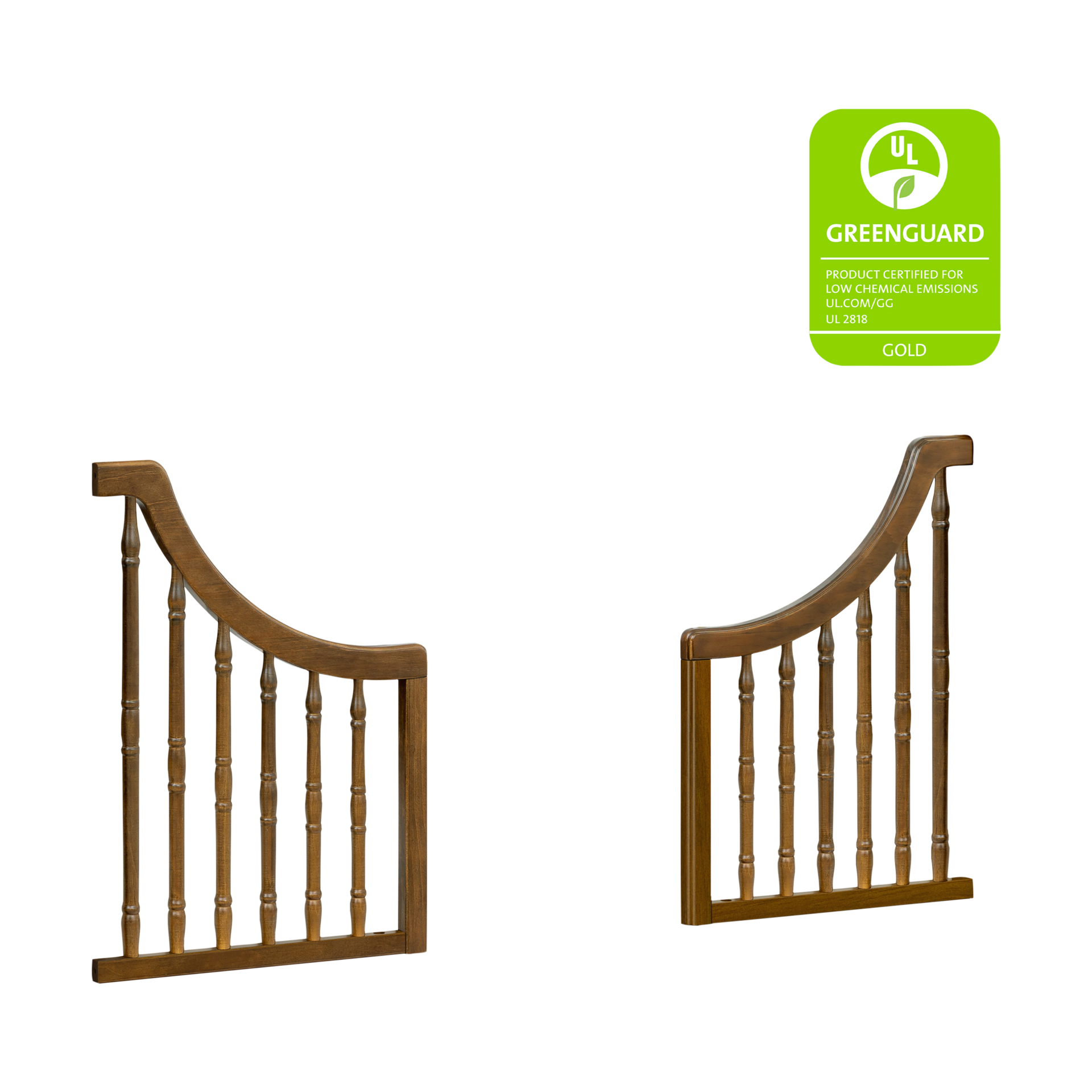 Namesake Liberty 4-in-1 Toddler Bed Conversion Kit - Natural Walnut.