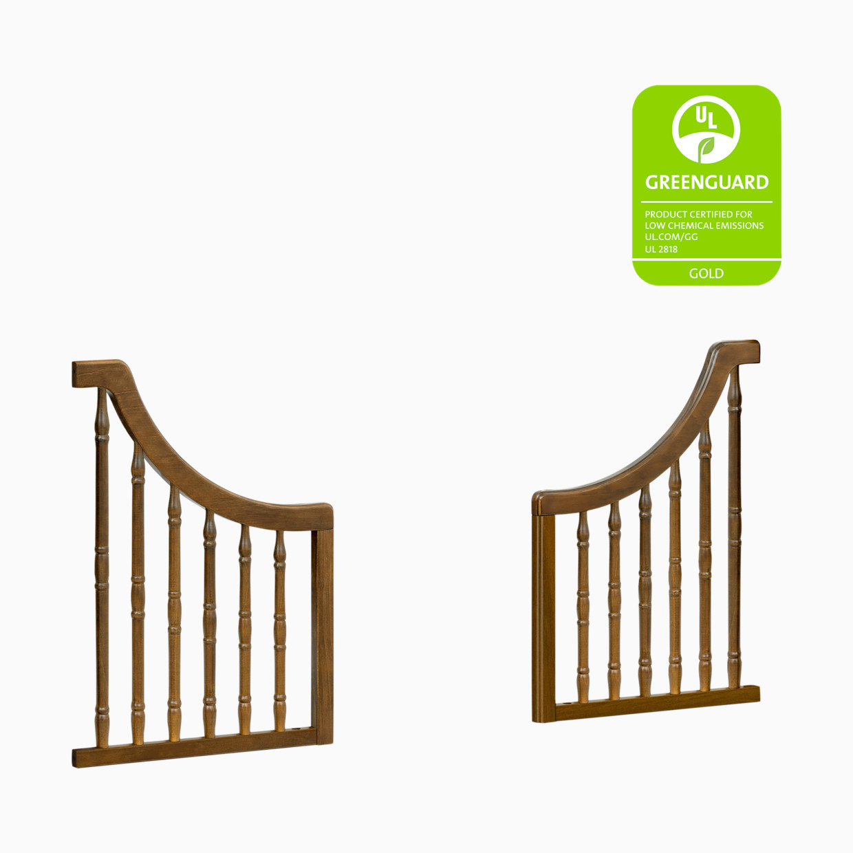 Namesake Liberty 4-in-1 Toddler Bed Conversion Kit - Natural Walnut.