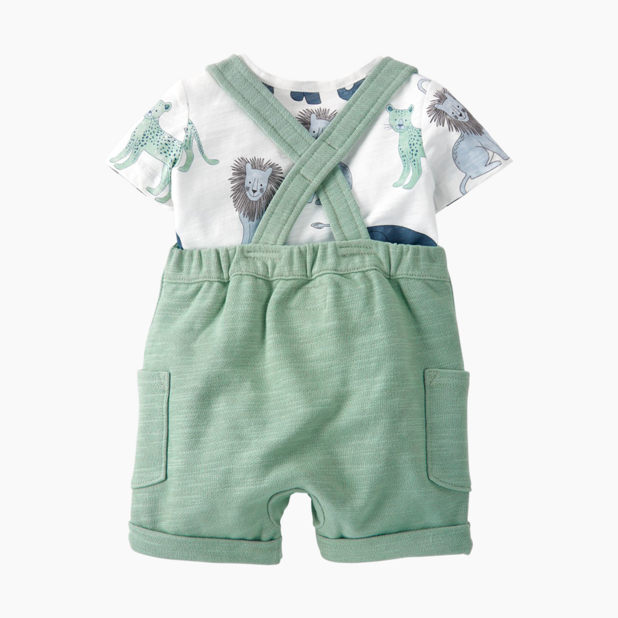 Carter's Little Planet 2-Piece Organic Cotton Shortall Set - Multi, Newborn.