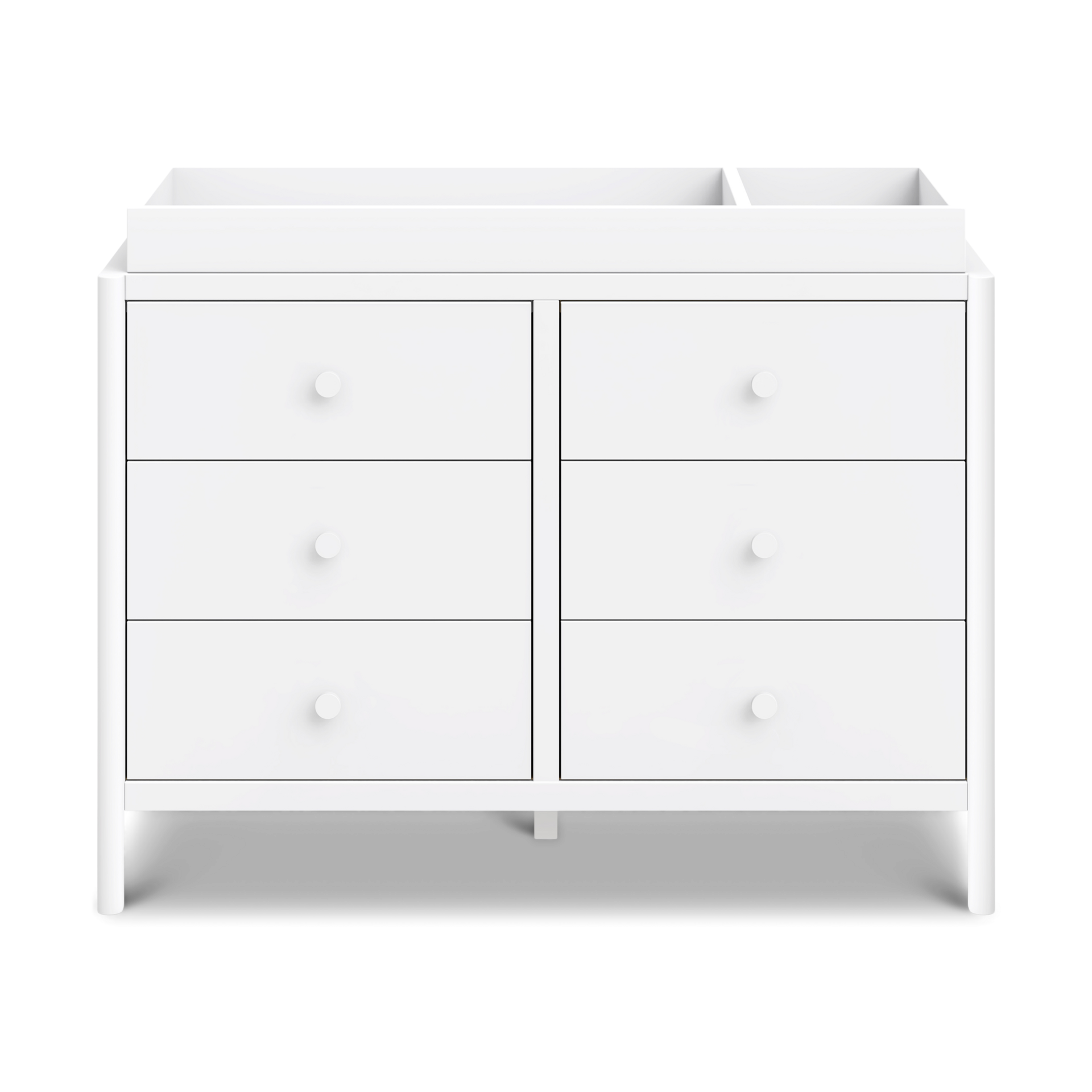 daVinci Birdie 6-Drawer Dresser - White.