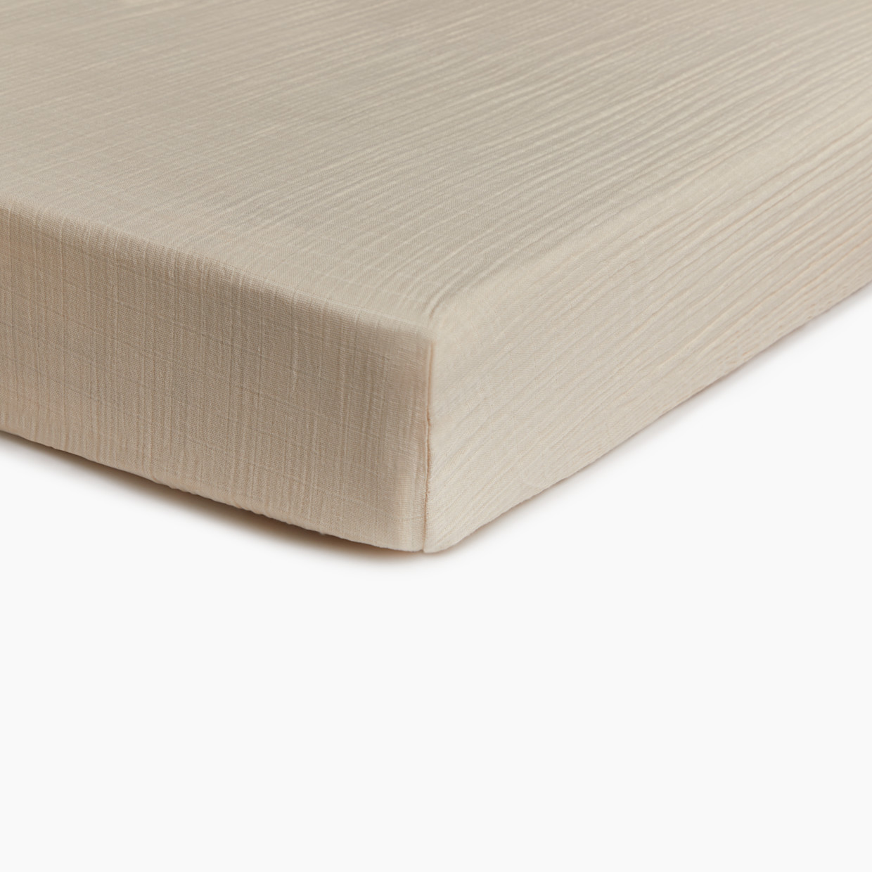 Soundly Organic Cotton Muslin Crib Sheet (2 Pack) - Ecru.