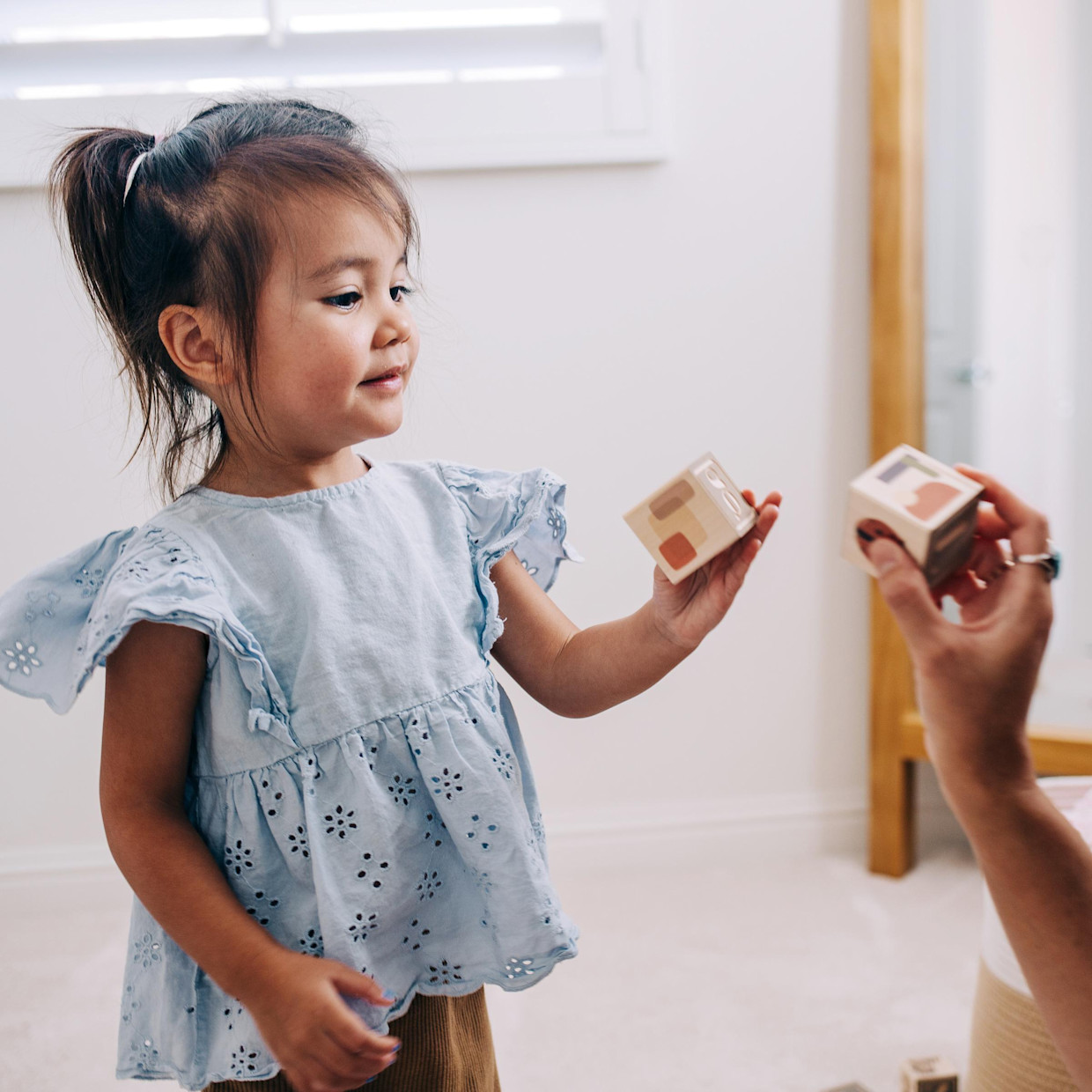 Loomsake Wooden Alphabet Blocks - Grey.