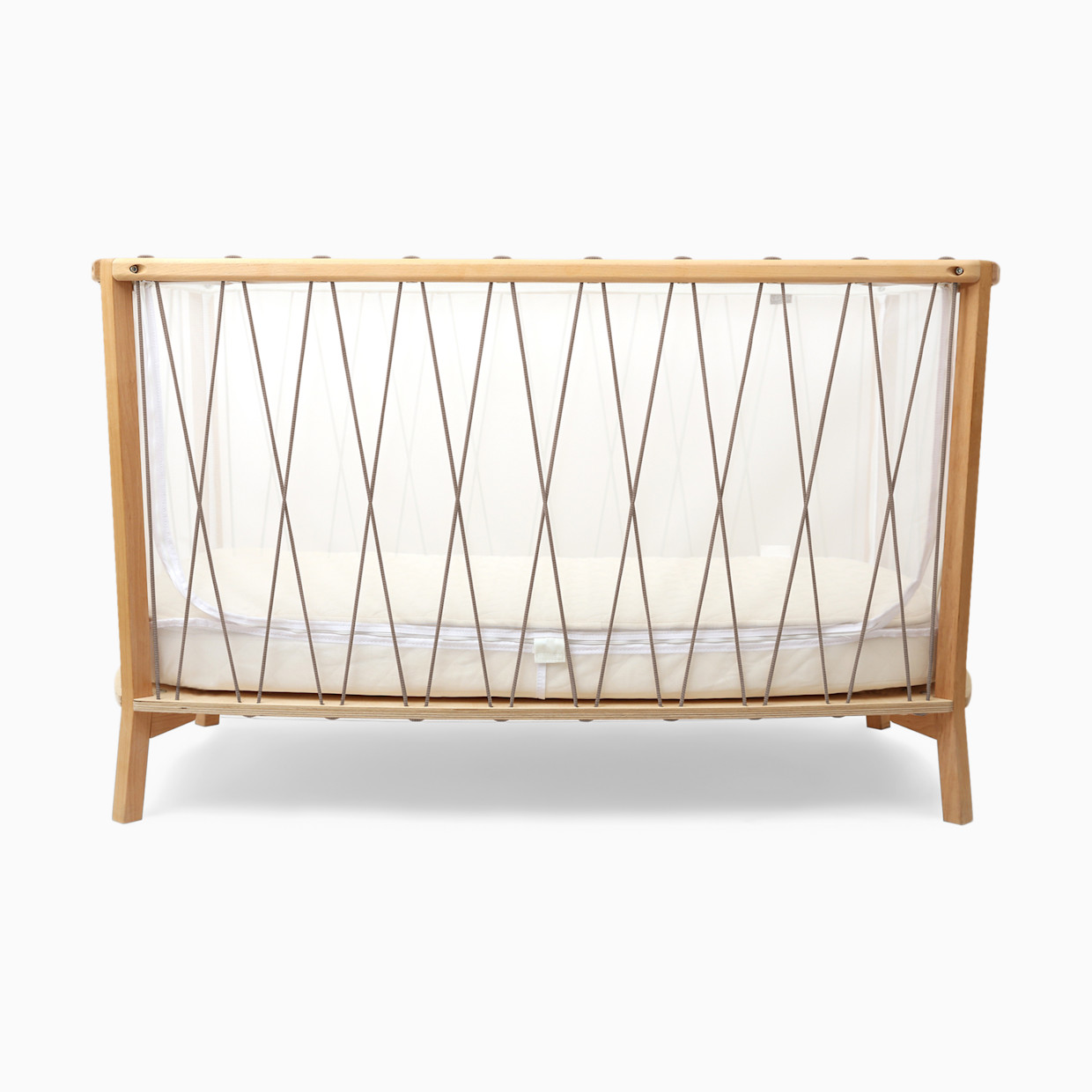 Charlie Crane KIMI Baby Bed - Hazelnut, Foam Mattress.
