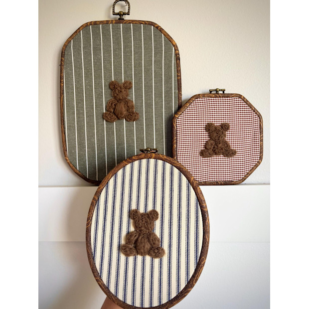 Handmade Vintage Teddy Bear Frame.