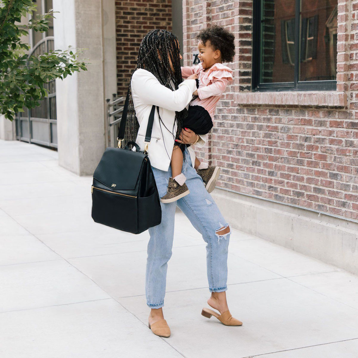 Freshly Picked Convertible Classic Diaper Bag II - Ebony.