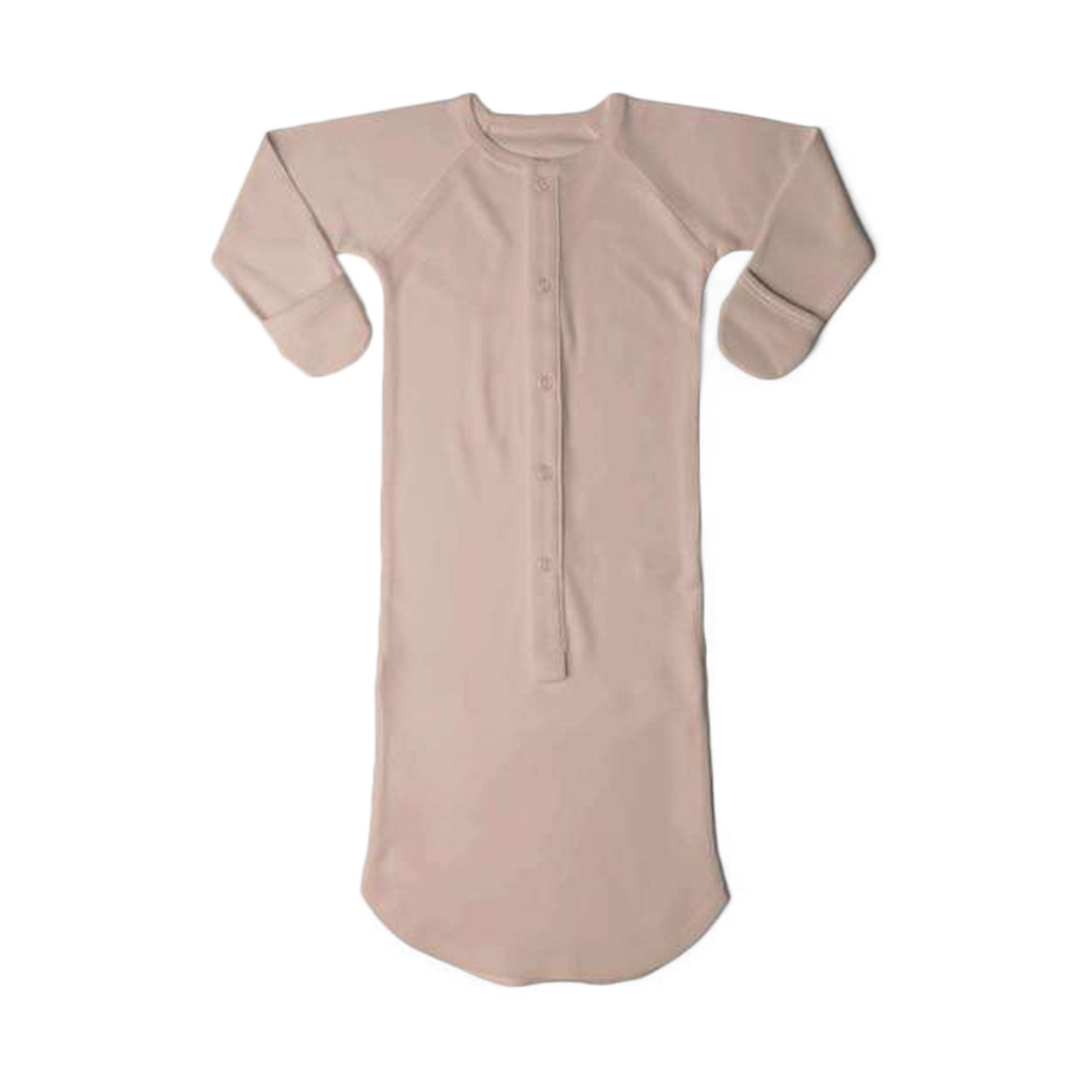 Goumi Kids 24hr Convertible Sleeper Baby Gown - Rose, 0-3 M.