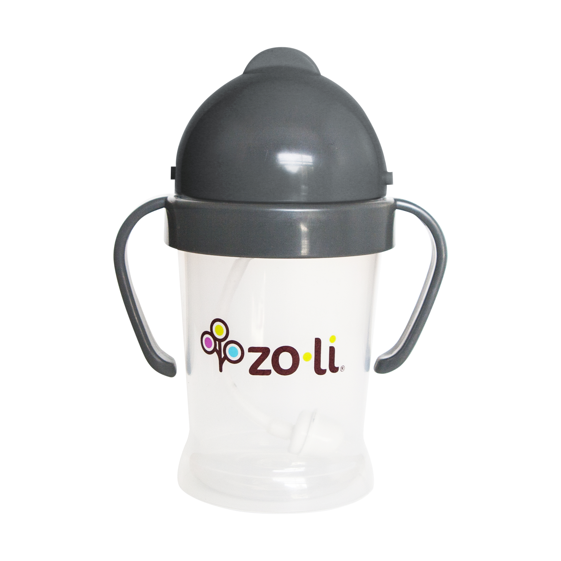 ZoLi BOT Weighted Straw Sippy Cup - Grey.