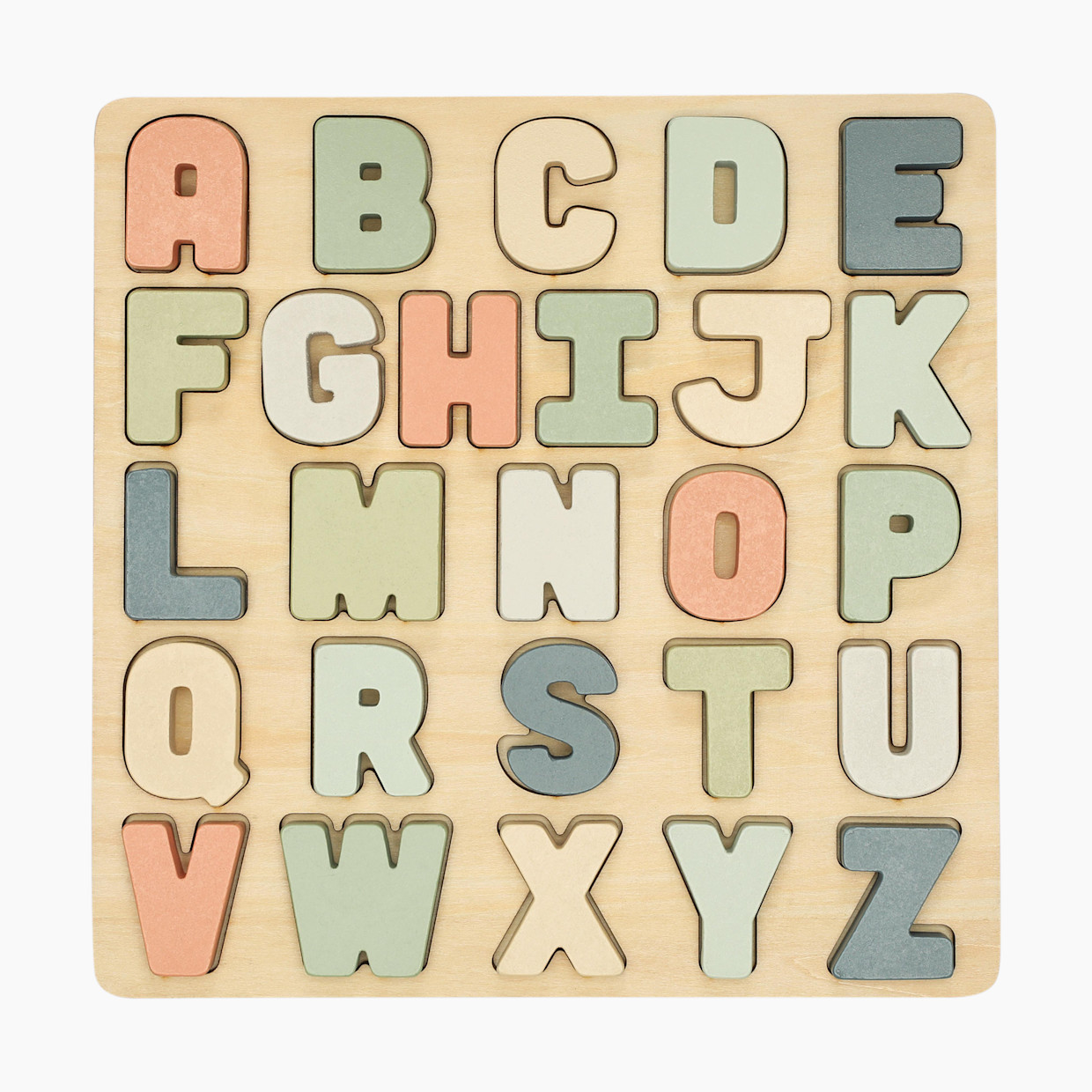 Pearhead Wooden Alphabet Puzzle Board.