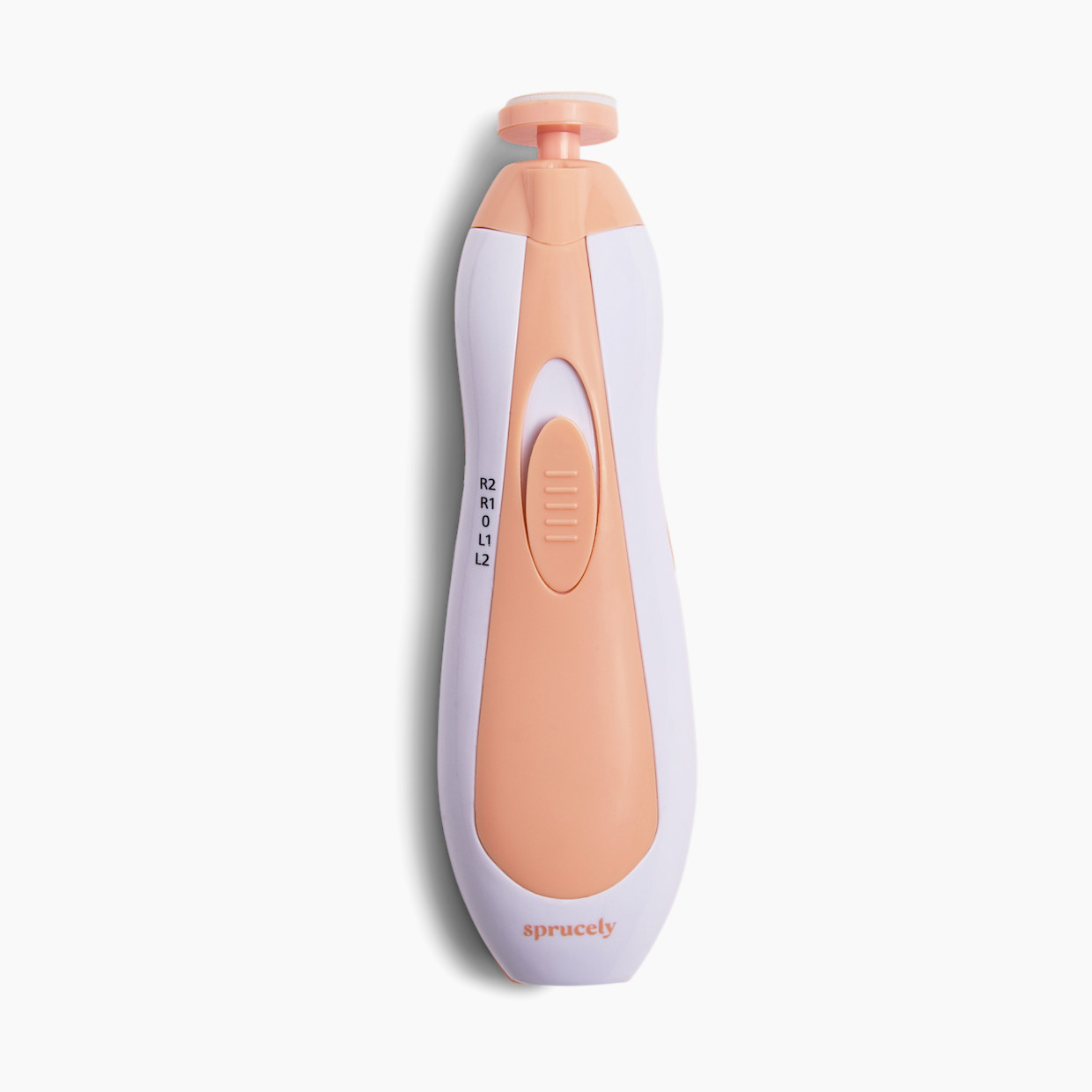 Sprucely Electric Nail Buffer - Cantaloupe/White.
