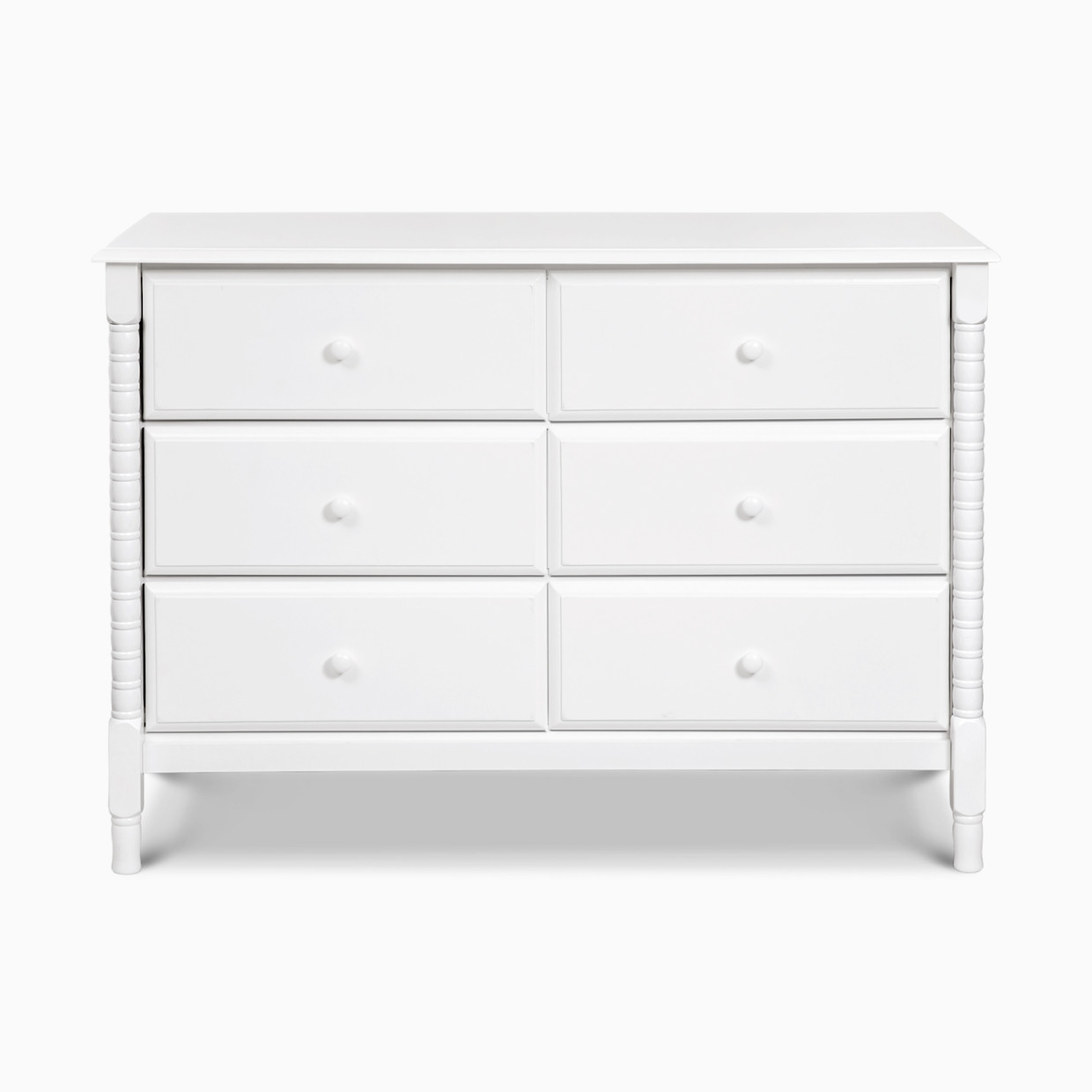 daVinci Jenny Lind Spindle 6-Drawer Dresser - White.