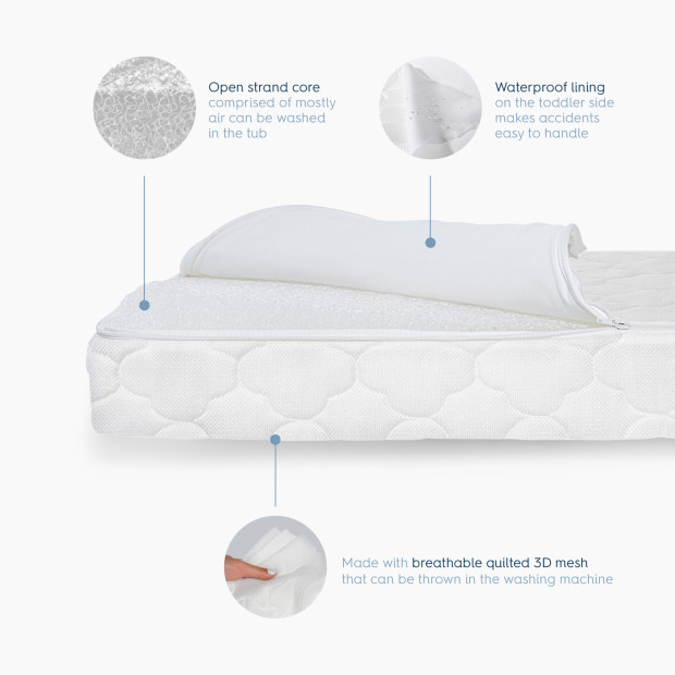 Halo Dreamweave Breathable Crib Mattress - White.