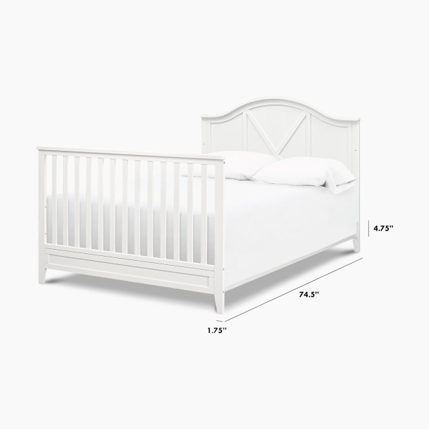 DaVinci Twin/Full-Size Bed Conversion Kit - Heirloom White.