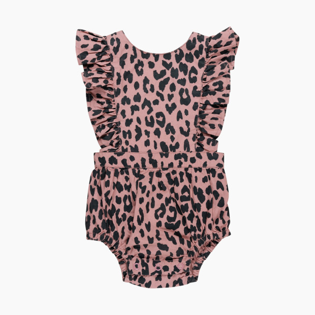 Huxbaby Frill Playsuit - Dusty Rose, 3-6 M.