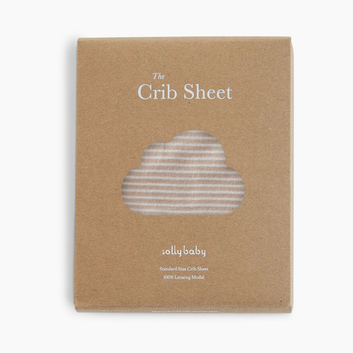 Solly Baby Crib Sheet - Neutral Stripe.