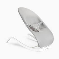 Munchkin Spring Baby Bouncer and Rocker Seat, 2-in-1 Design, Portable and Lightweight with 3 Recline Positions, Grey