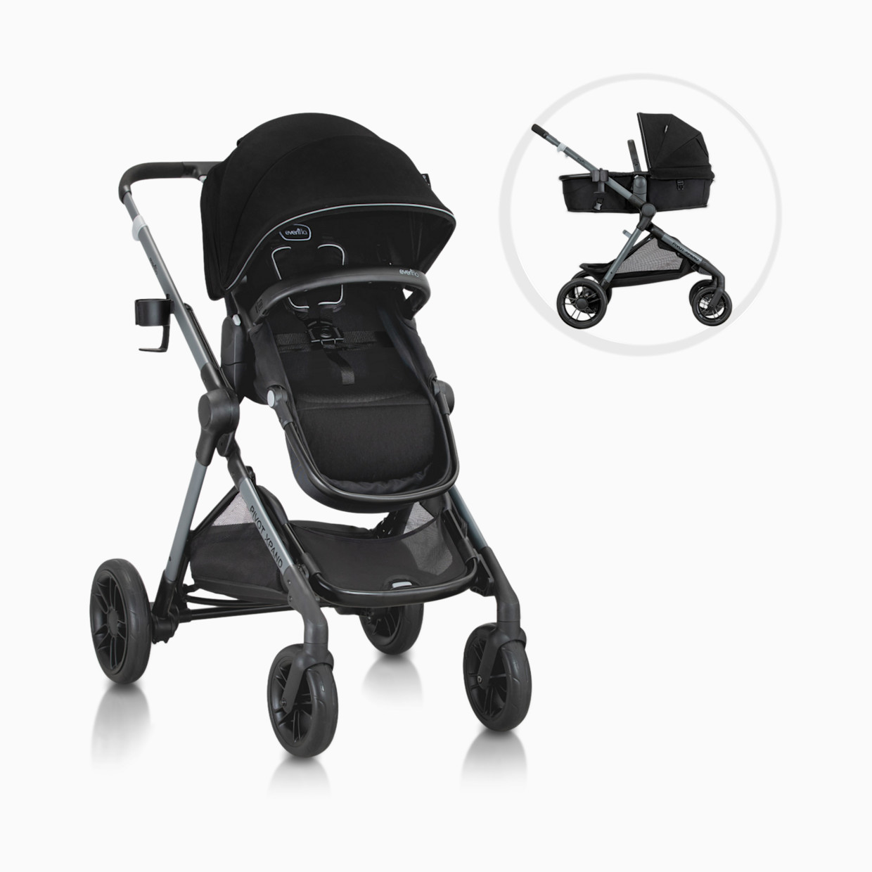 Evenflo Pivot Xpand Modular Stroller - Ayrshire Black.