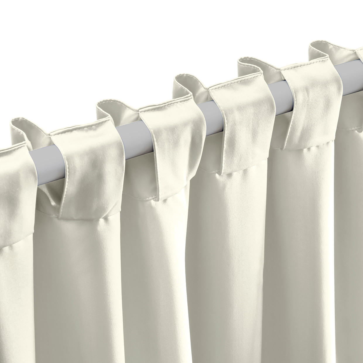 Ricardo Trading Ultimate Black-Out 2-Way Pocket Window Panel Curtain - Ivory, 56"W X 84"L.