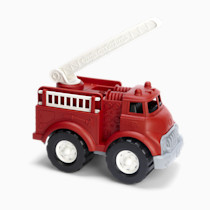 Green Toys Fire Truck - BPA , Phthalates Free Imaginative Play Toy for Improving Fine , Gross Motor Skills. for Kids,Red
