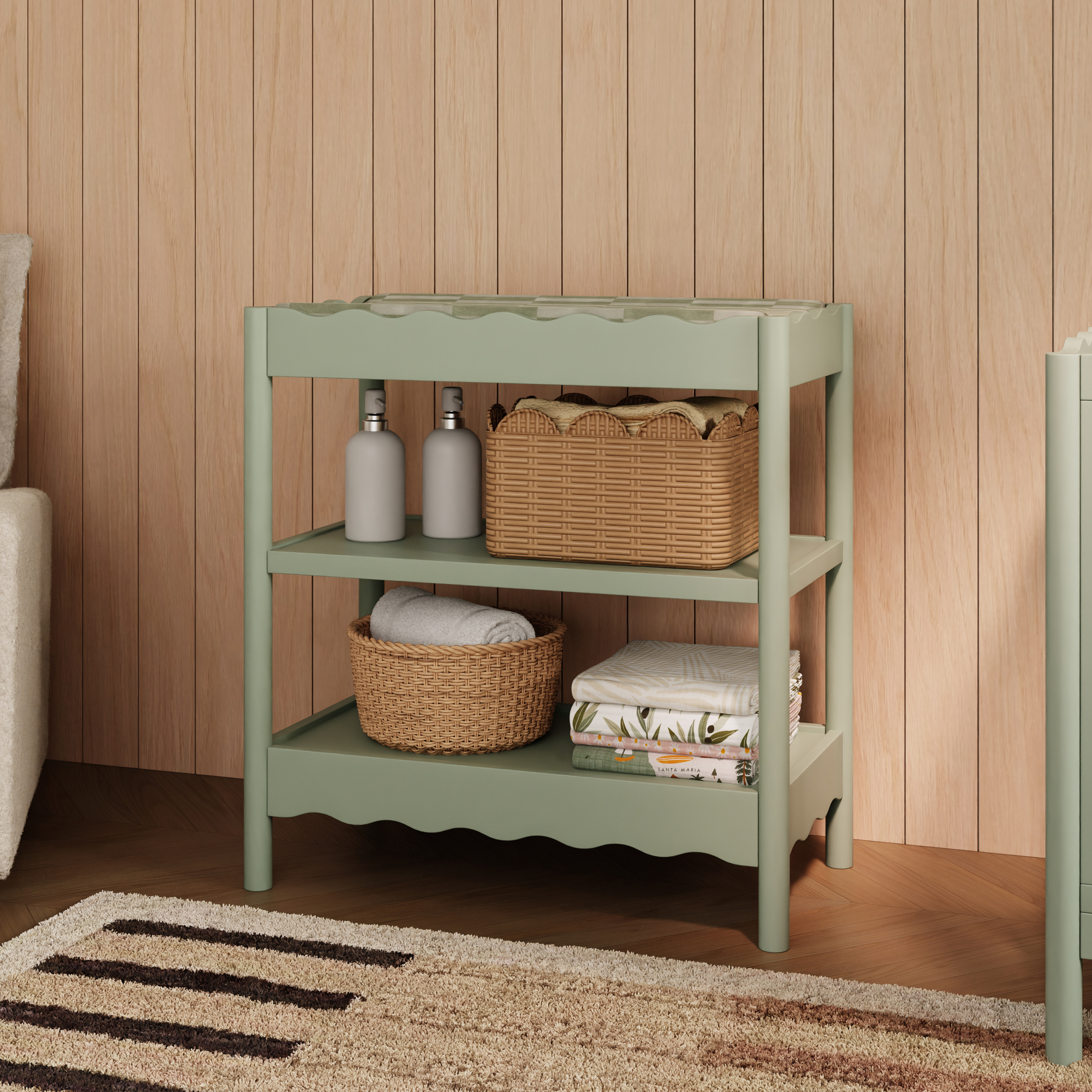 babyletto Swell Changing Table - Light Sage.