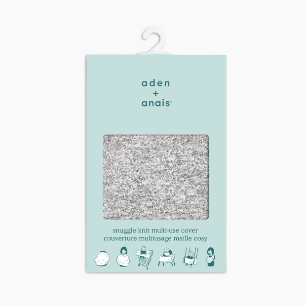 Aden + Anais Snuggle Knit Multi-Use Cover - Heather Grey.