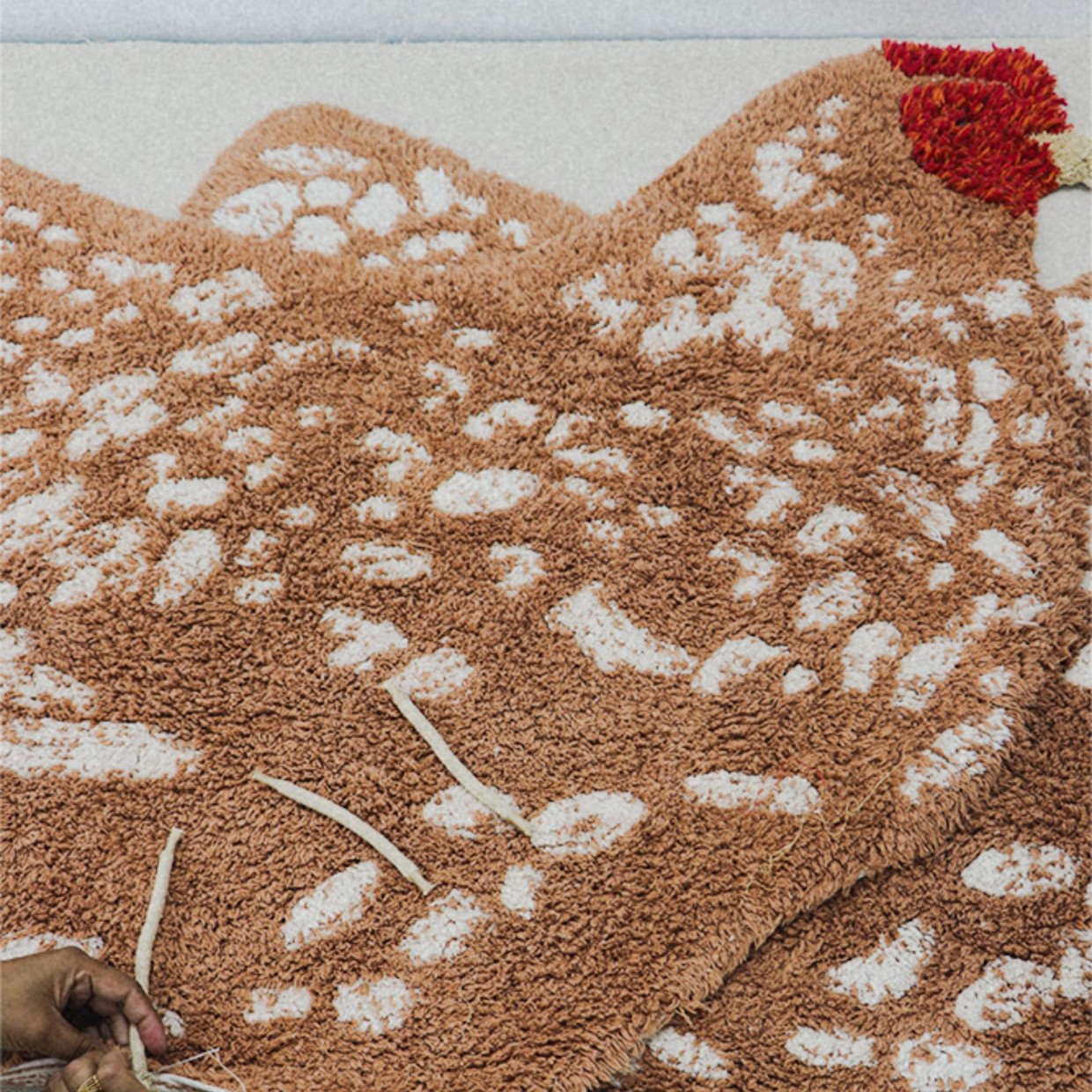 Lorena Canals Chicken Washable Rug.